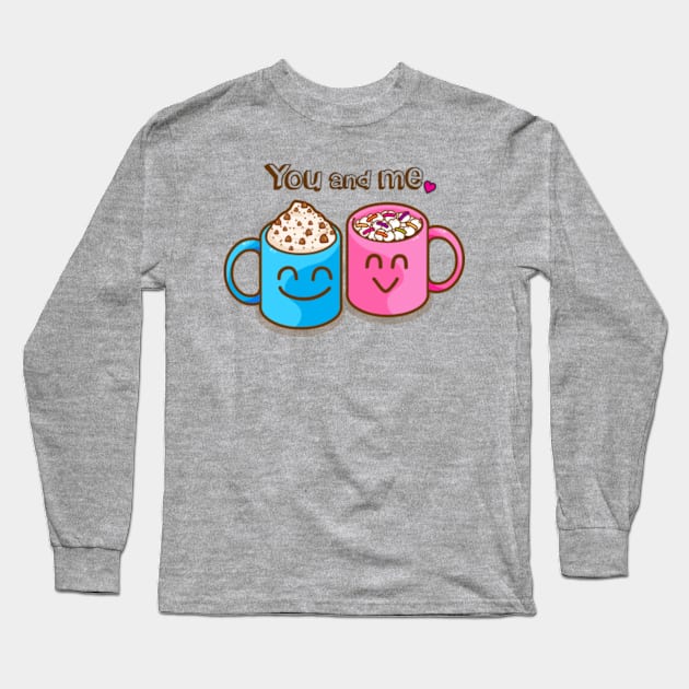 You and me Long Sleeve T-Shirt by Plushism